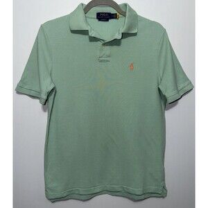 Polo Ralph Lauren Shirt Mens Small Green Classic Fit Polo Pony Logo Cotton